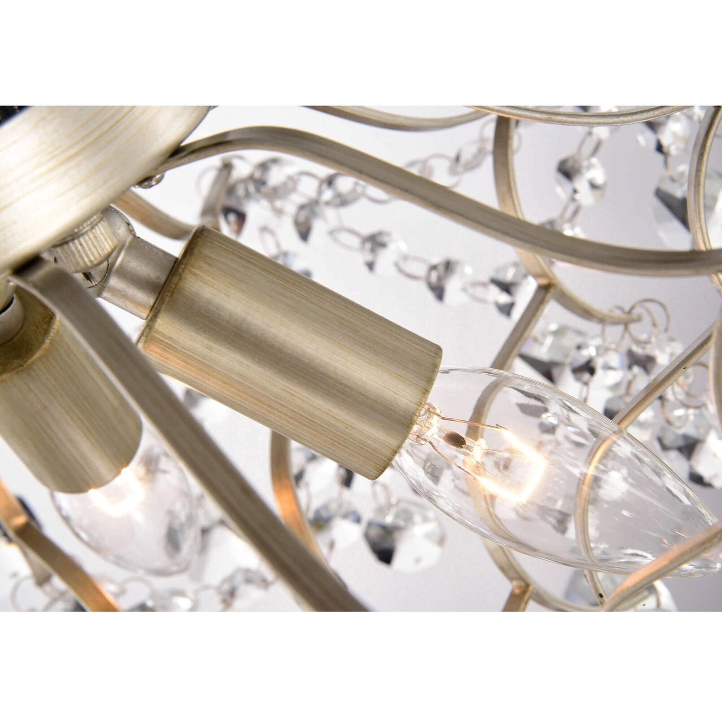 Dalia Elegante lampada da soffitto a 3 luci in cristallo per interni