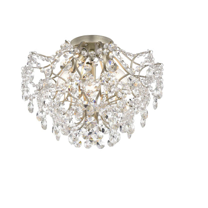 Dalia Elegante lampada da soffitto a 3 luci in cristallo per interni