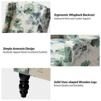 Poltrona reclinabile manuale Damaris Mid-Century Modern con schienale alto, set da 2 di HULALA HOME