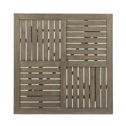 Christopher Knight Home Danby Outdoor Set da pranzo in legno di acacia e vimini da 5 pezzi