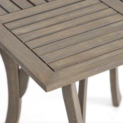 Christopher Knight Home Danby Outdoor Set da pranzo in legno di acacia e vimini da 5 pezzi