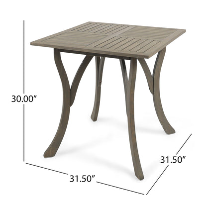 Christopher Knight Home Danby Outdoor Set da pranzo in legno di acacia e vimini da 5 pezzi