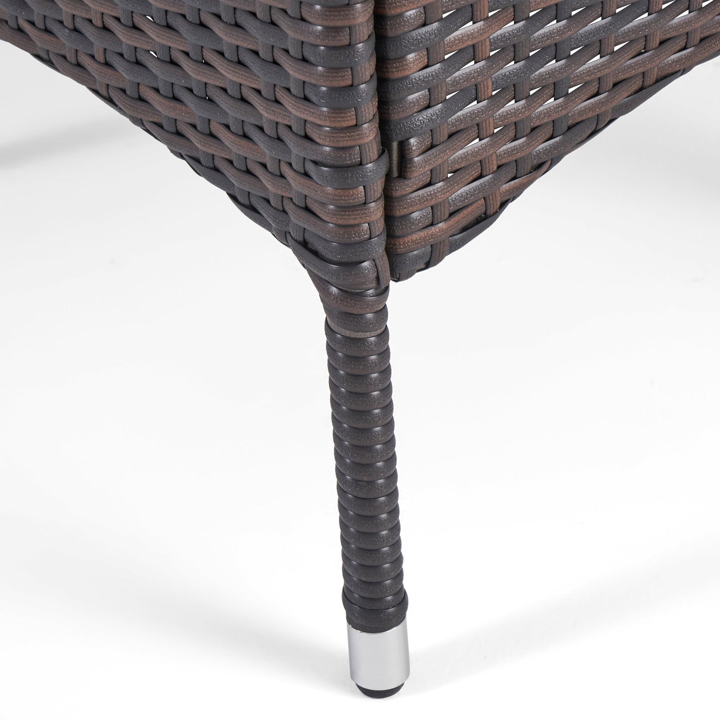 Christopher Knight Home Danby Outdoor Set da pranzo in legno di acacia e vimini da 5 pezzi