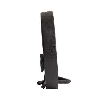 Statua in ghisa con scultura contemporanea del lettore circondato da Danya B. - Opzioni per uomo, donna o doppio fermalibri