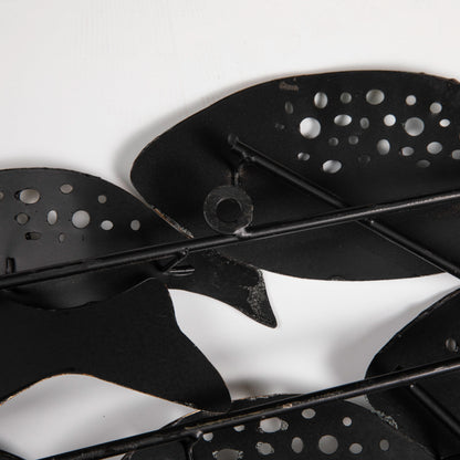 Danya B. Banco di pesci Arte murale moderna in metallo costiera