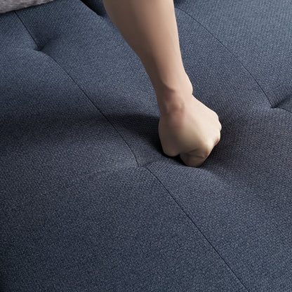 Divano letto in tessuto impermeabile blu scuro con altoparlante Bluetooth