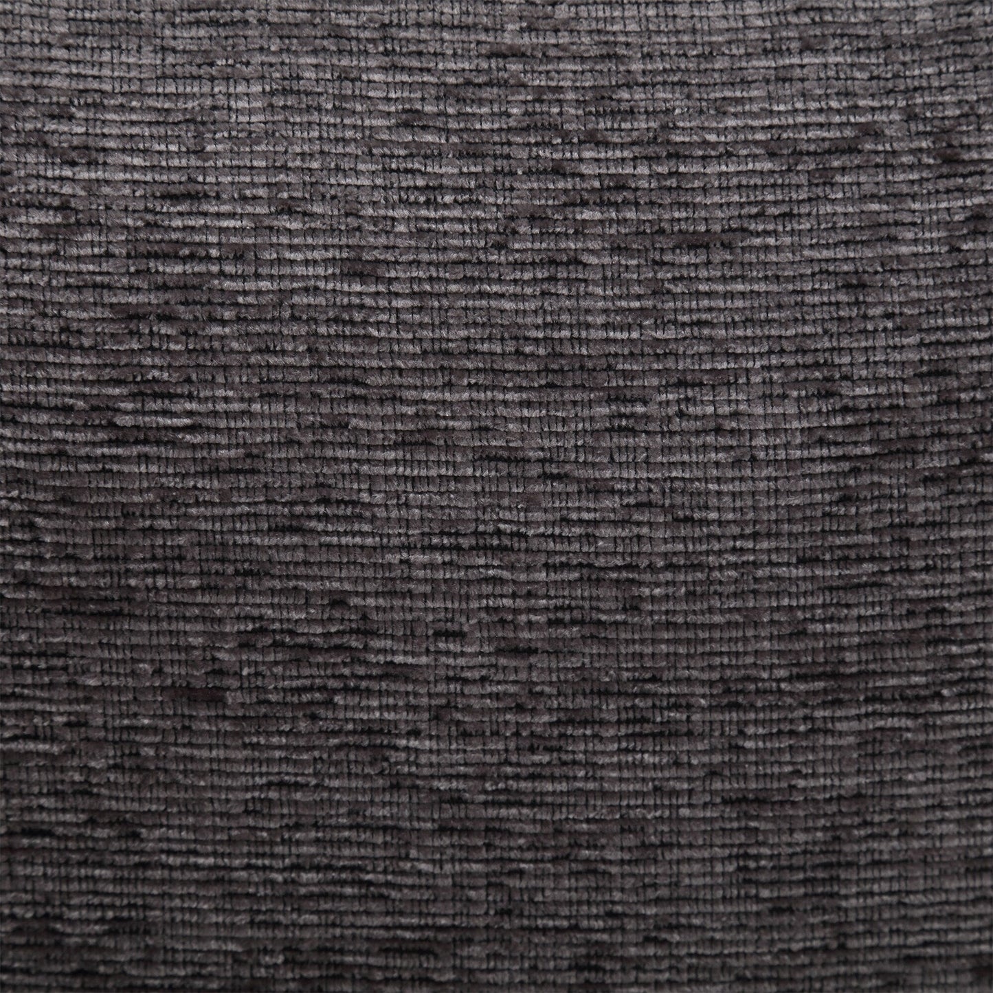 Divano a due posti moderno grigio scuro 52.36 imbottito in ciniglia con tasca e borchie per soggiorno