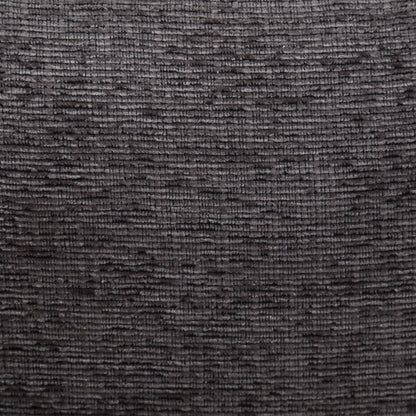 Divano a due posti moderno grigio scuro 52.36 imbottito in ciniglia con tasca e borchie per soggiorno