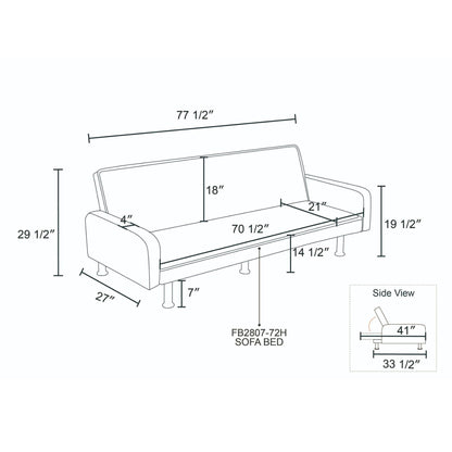 Divano monoblocco per soggiorno in tessuto soffice e traspirante grigio scuro