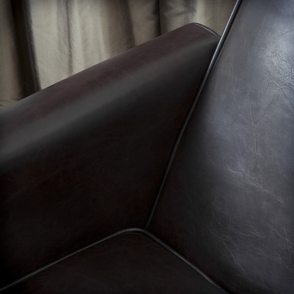 Poltrona reclinabile Darvis in similpelle nera di Christopher Knight Home