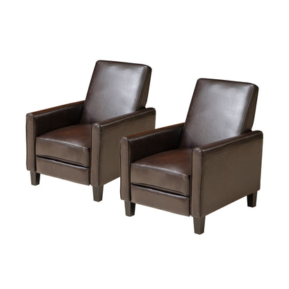 Poltrona reclinabile in similpelle Darvis Contemporary (set da 2) di Christopher Knight Home