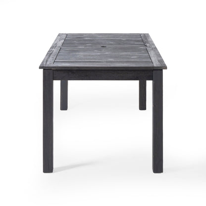 Set da pranzo espandibile Davenport Outdoor da 9 pezzi in legno e vimini di Christopher Knight Home