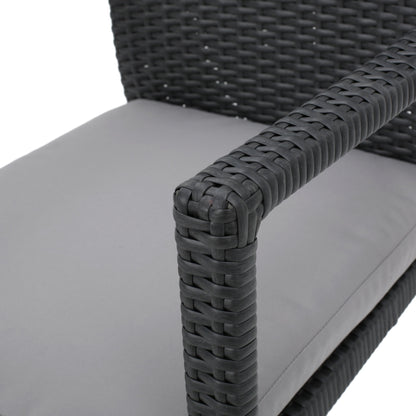 Set da pranzo espandibile Davenport Outdoor da 9 pezzi in legno e vimini di Christopher Knight Home