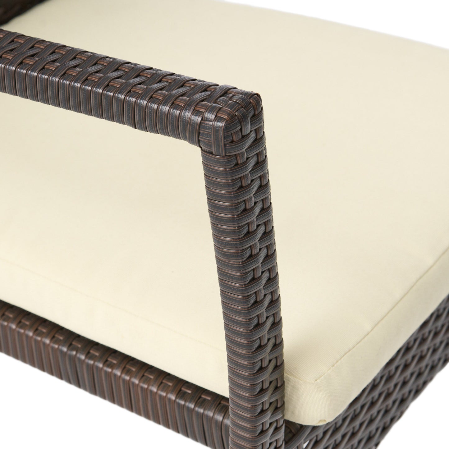 Set da pranzo espandibile Davenport Outdoor da 9 pezzi in legno e vimini di Christopher Knight Home