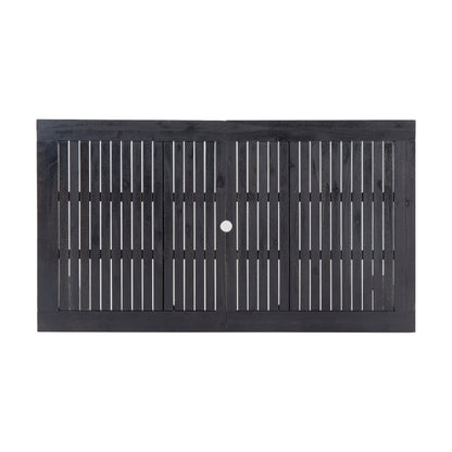 Set da pranzo espandibile Davenport Outdoor da 9 pezzi in legno e vimini di Christopher Knight Home