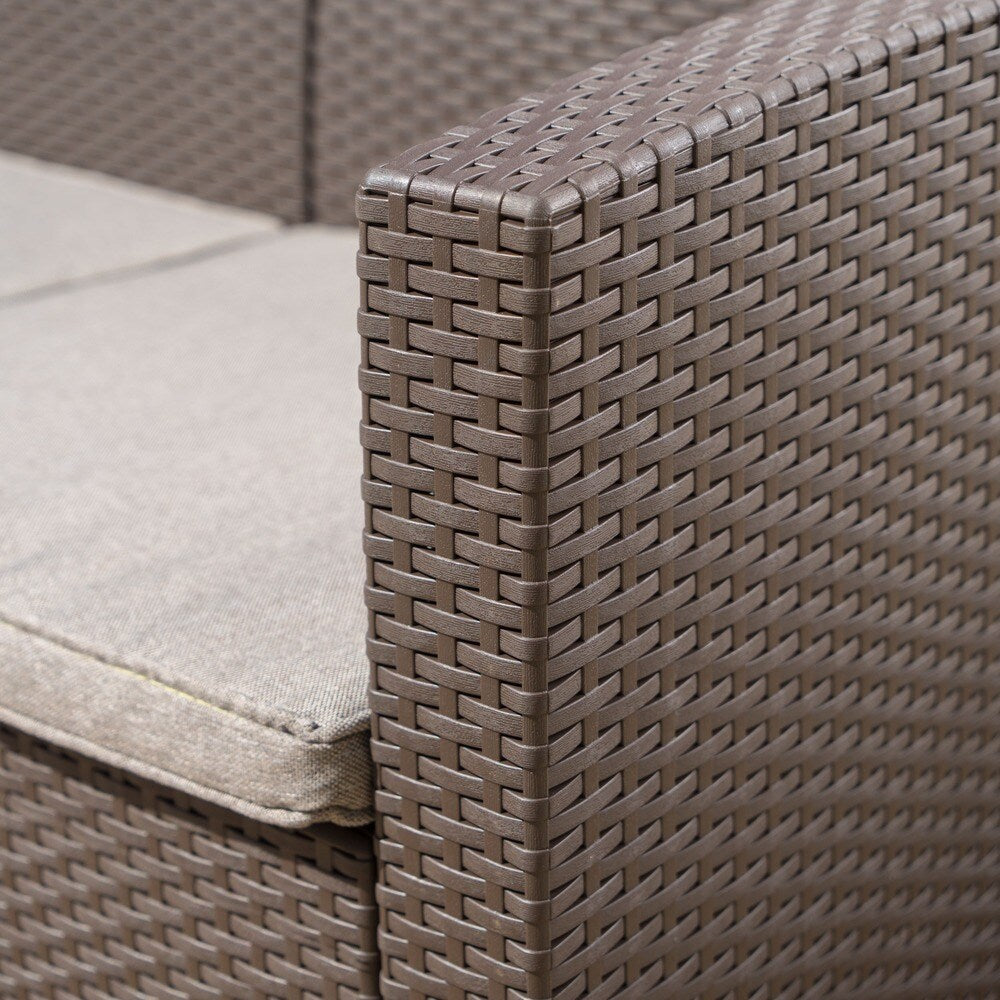 Set da salotto in vimini Daytona Outdoor di Christopher Knight Home