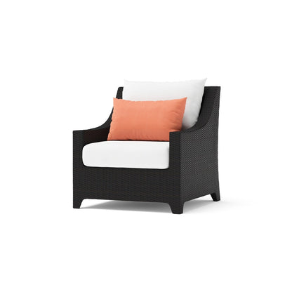 Set di 5 sedie da esterno e pouf da patio Deco Sunbrella