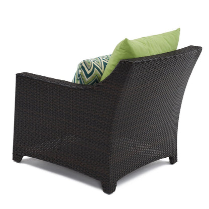 Set di 5 sedie da esterno e pouf da patio Deco Sunbrella