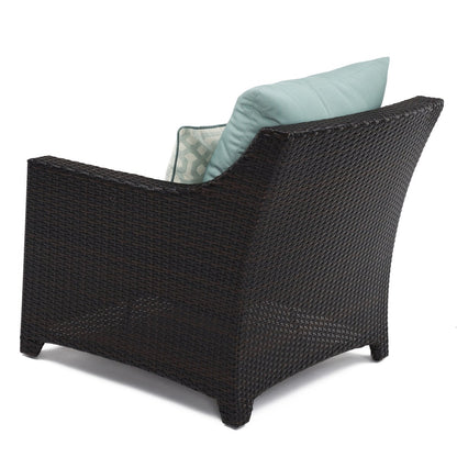 Set di 5 sedie da esterno e pouf da patio Deco Sunbrella