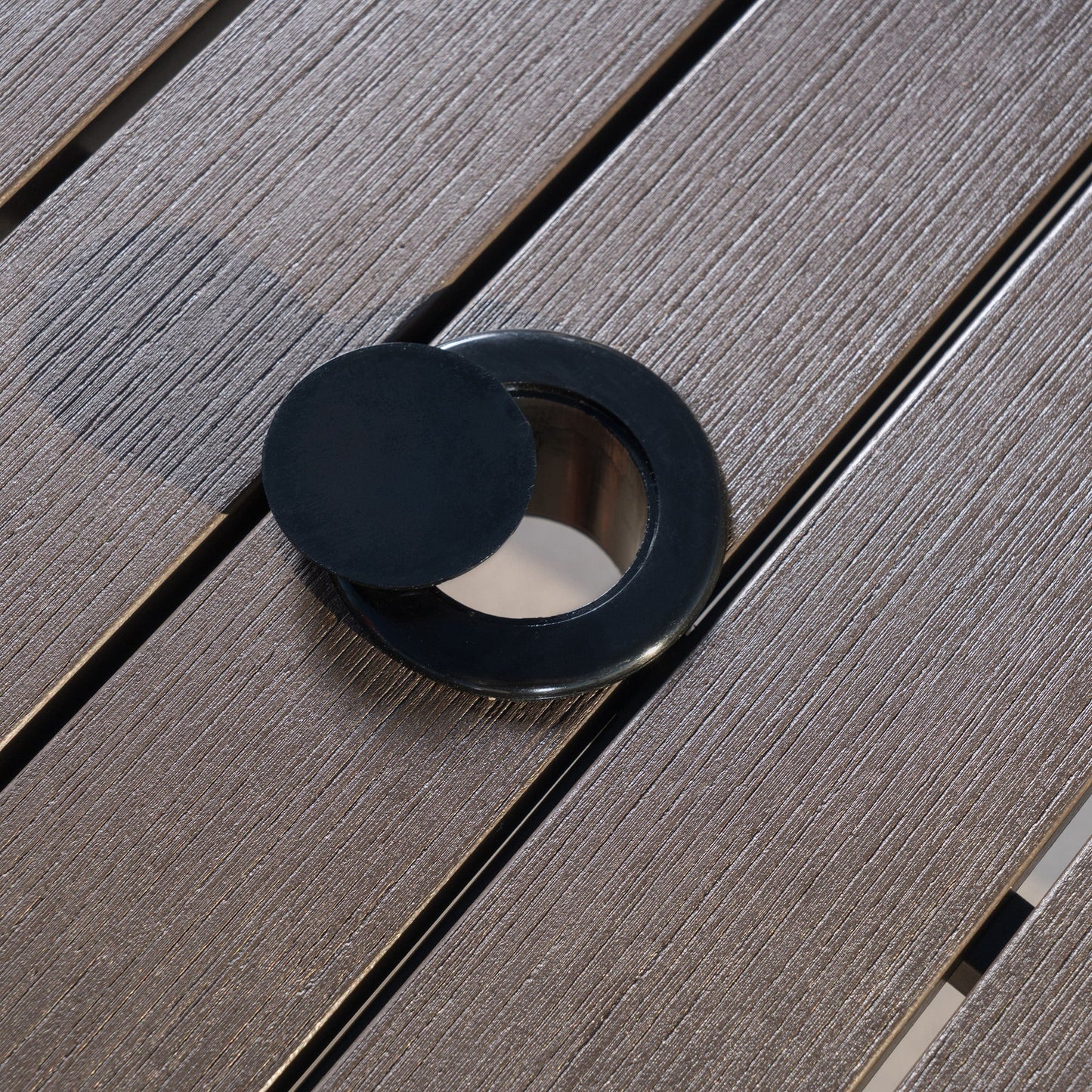 Set da pranzo per esterni in alluminio Deco da 9 pezzi