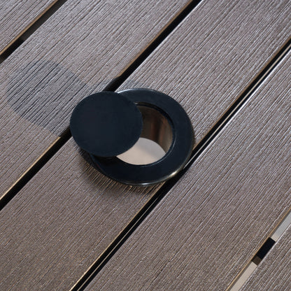 Set da pranzo per esterni in alluminio Deco da 9 pezzi