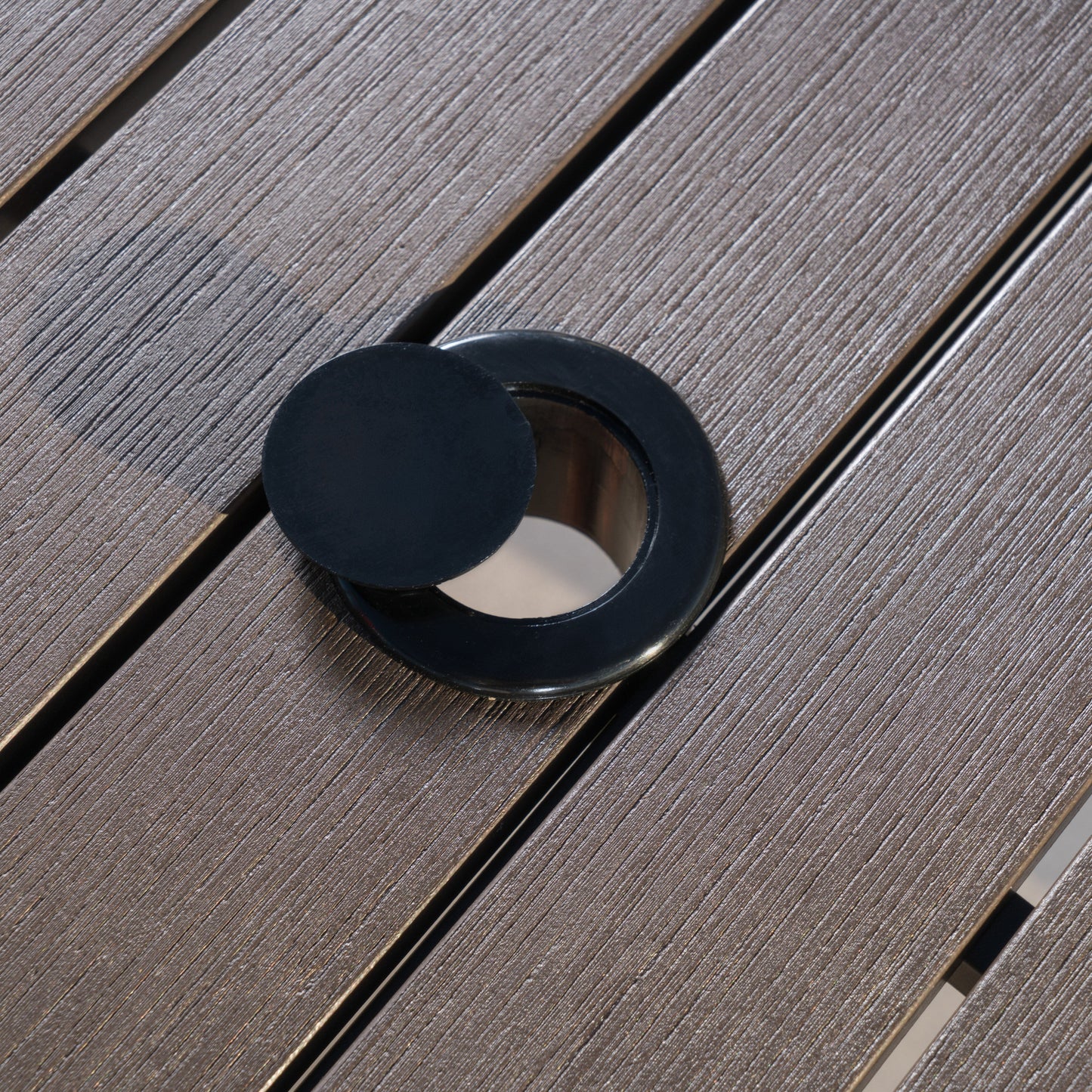 Set da pranzo per esterni in alluminio Deco da 9 pezzi