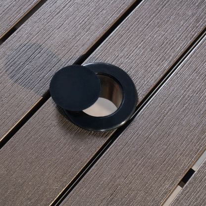 Set da pranzo per esterni in alluminio Deco da 9 pezzi