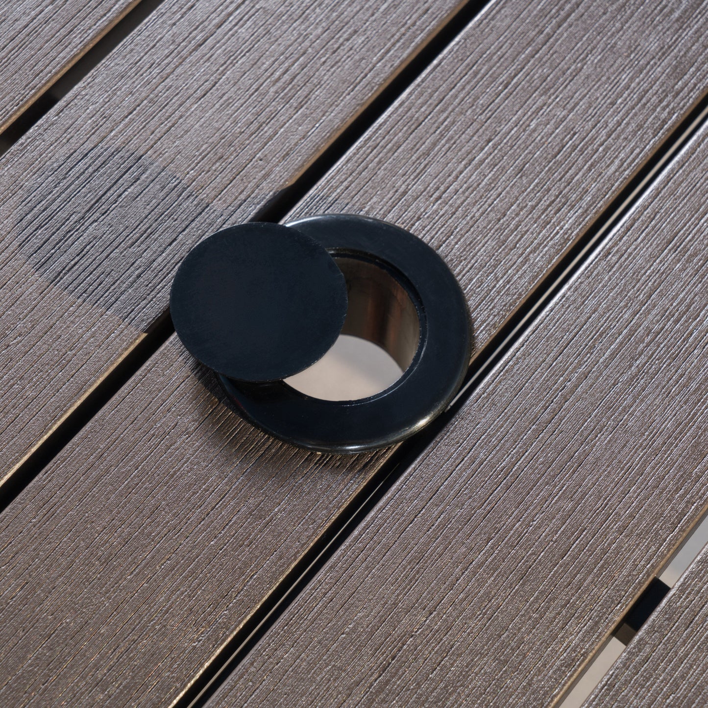 Set da pranzo per esterni in alluminio Deco da 9 pezzi