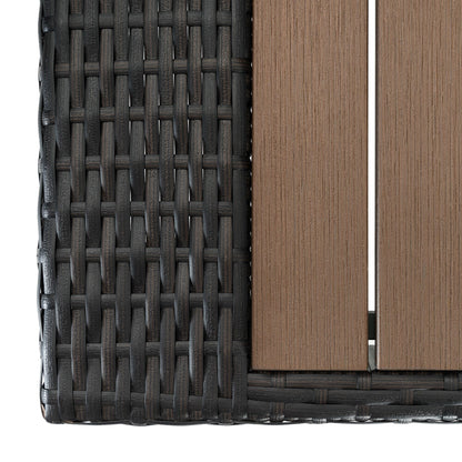 Set da pranzo per esterni in alluminio Deco da 9 pezzi