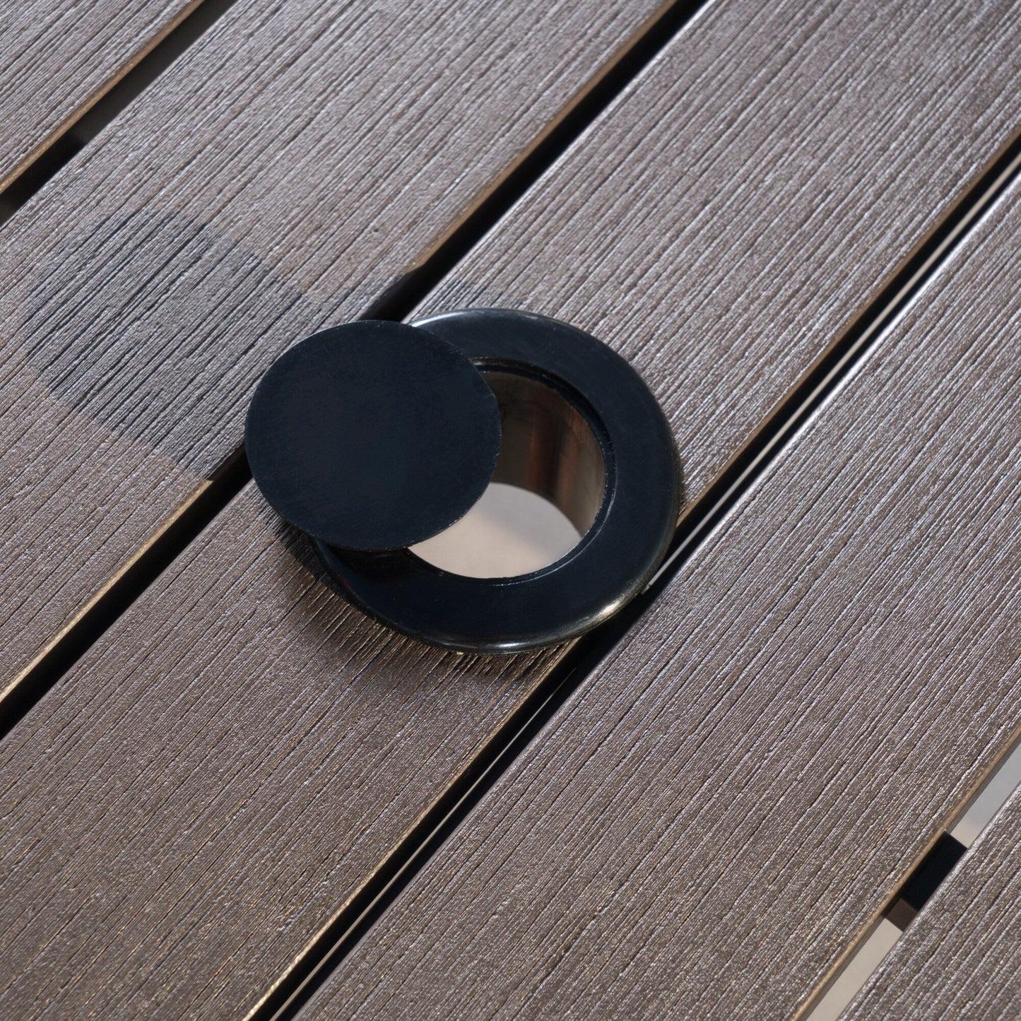 Set da pranzo per esterni in alluminio Deco da 9 pezzi