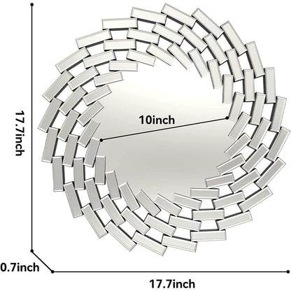 Specchio da parete a forma di raggio di sole, specchio decorativo rotondo