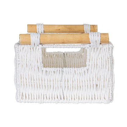 Cestini decorativi intrecciati per la casa