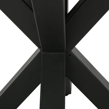 Set da pranzo da esterno Delmar da 5 pezzi con tavolo in cemento leggero di Christopher Knight Home