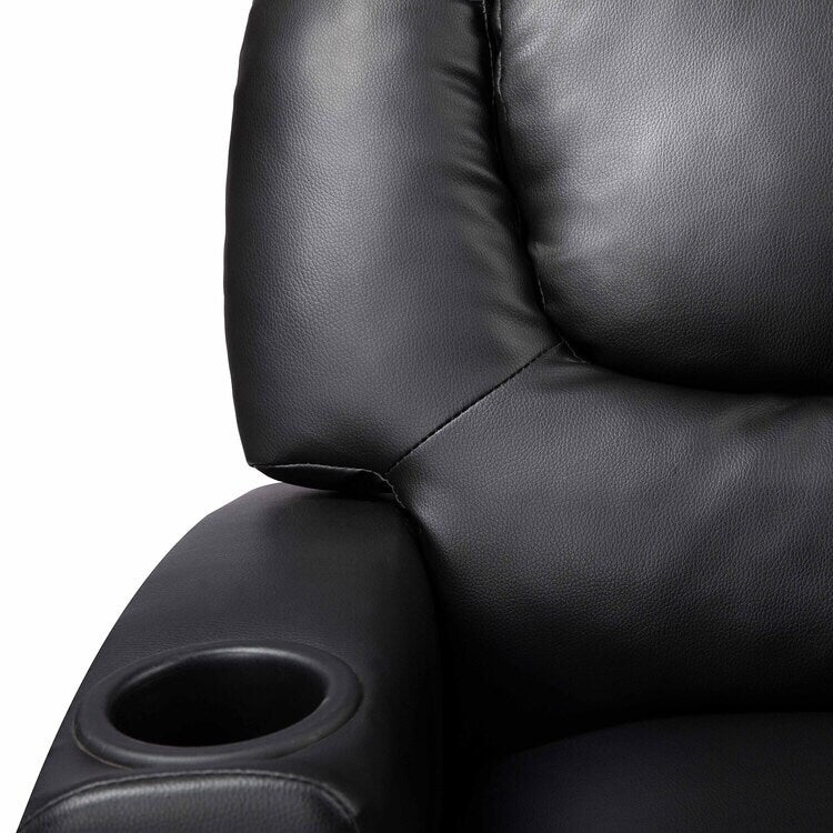 Poltrona reclinabile Deluxe per bambini con poggiapiedi, poggiatesta e 2 portabicchieri. Poltrona reclinabile in microfibra per bambini dai 3 anni in su.