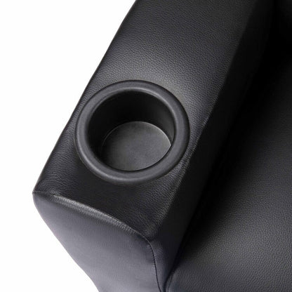 Poltrona reclinabile Deluxe per bambini con poggiapiedi, poggiatesta e 2 portabicchieri. Poltrona reclinabile in microfibra per bambini dai 3 anni in su.