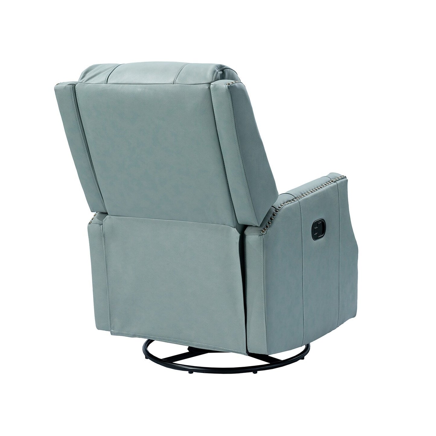 Set di 2 sedie girevoli per bambini Demeter in vera pelle moderna con finiture in borchie di HULALA HOME