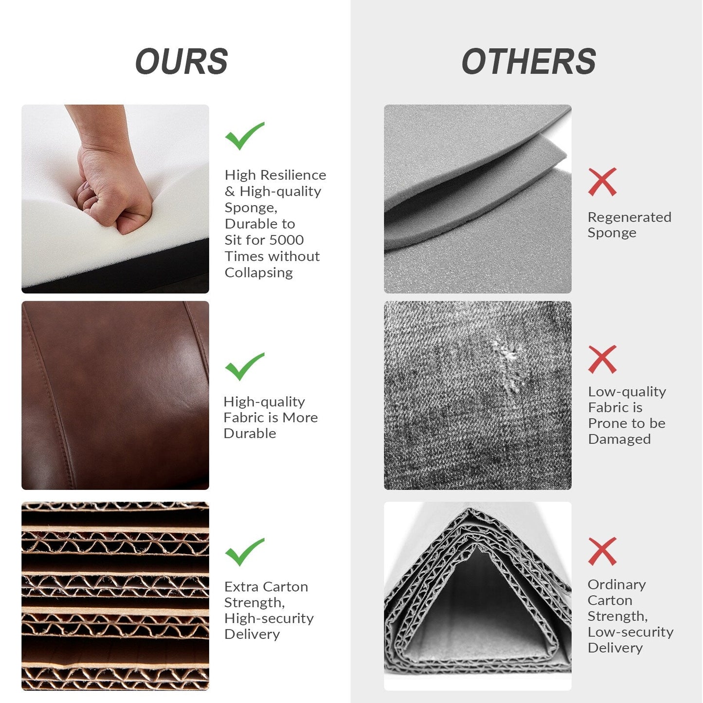 Set di 2 sedie girevoli per bambini Demeter in vera pelle moderna con finiture in borchie di HULALA HOME