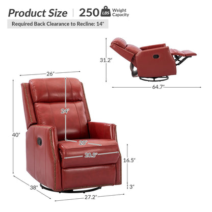 Set di 2 sedie girevoli per bambini Demeter in vera pelle moderna con finiture in borchie di HULALA HOME