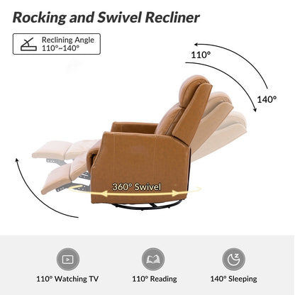 Set di 2 sedie girevoli per bambini Demeter in vera pelle moderna con finiture in borchie di HULALA HOME