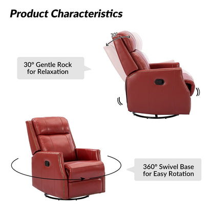 Set di 2 sedie girevoli per bambini Demeter in vera pelle moderna con finiture in borchie di HULALA HOME