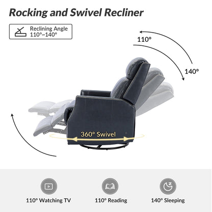 Set di 2 sedie girevoli per bambini Demeter in vera pelle moderna con finiture in borchie di HULALA HOME