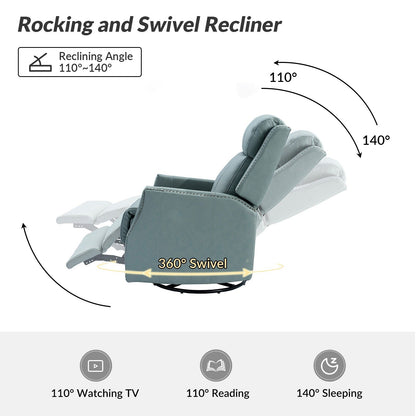 Set di 2 sedie girevoli per bambini Demeter in vera pelle moderna con finiture in borchie di HULALA HOME