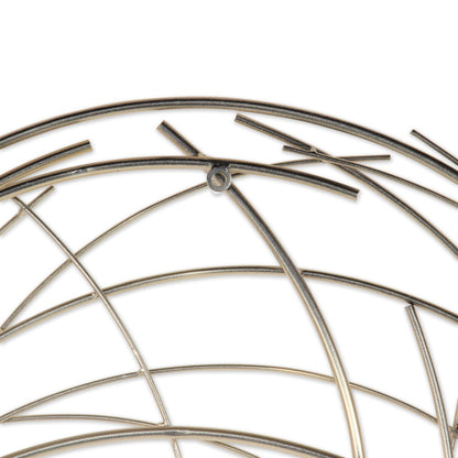 Denine Metal Gold Grande Arte Astratta Rotonda da Parete