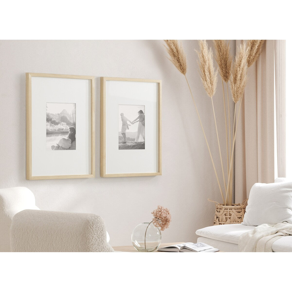 Cornice da parete in legno DesignOvation Gallery, set da 2