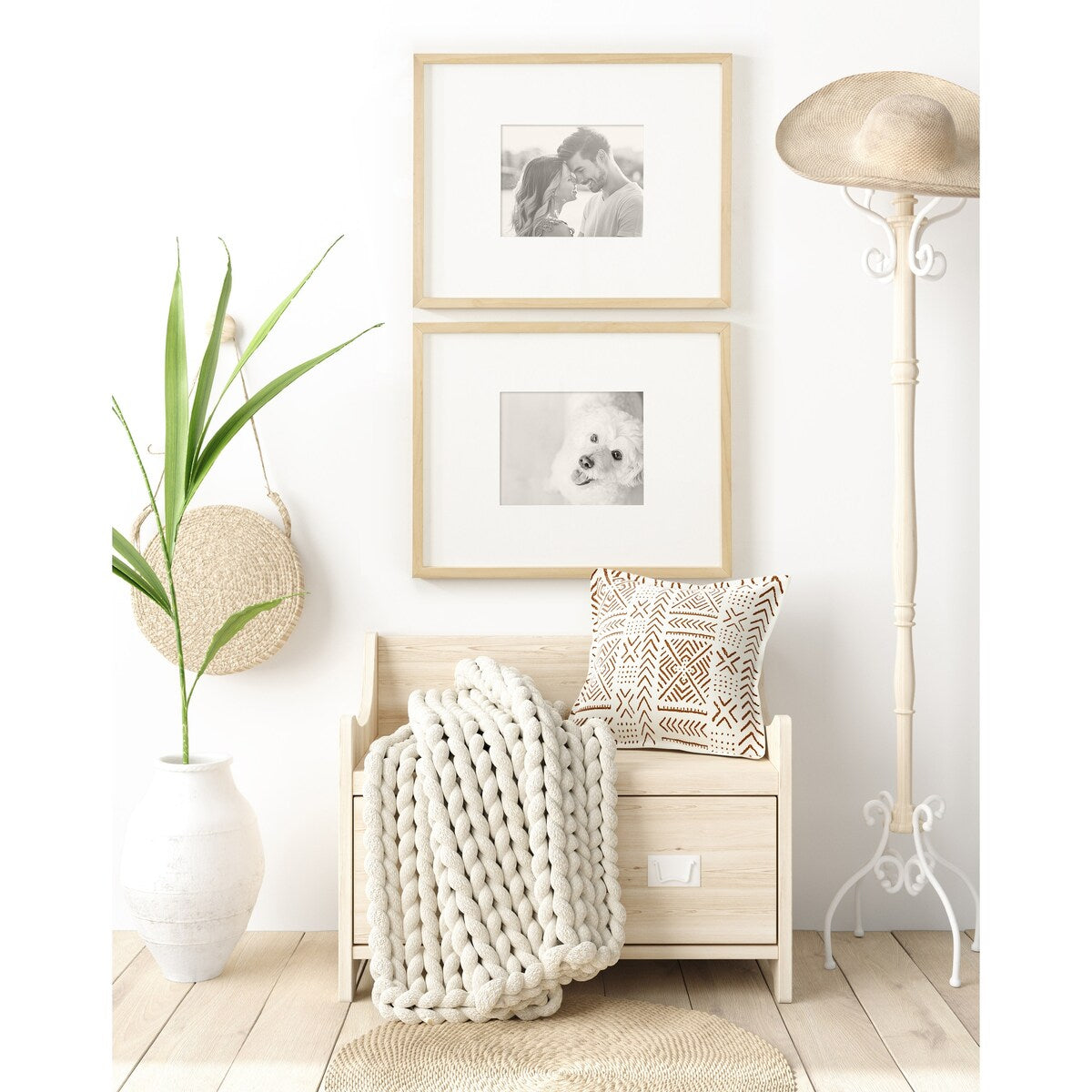 Cornice da parete in legno DesignOvation Gallery, set da 2