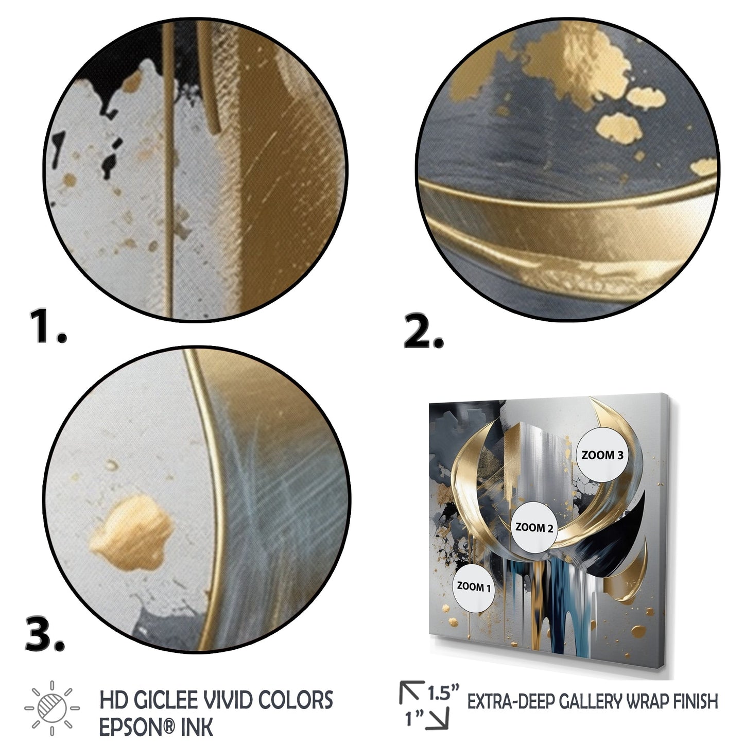 Designart Forme e linee astratte I Decorazione murale in marmo astratto