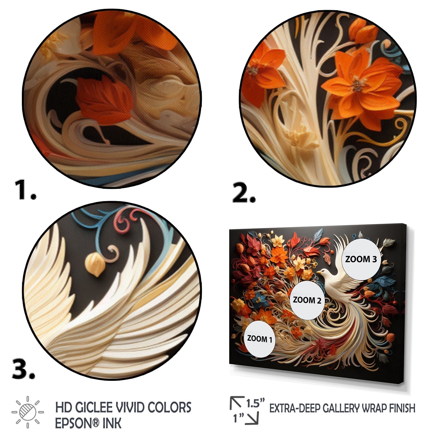 Designart Cristianesimo Pentecoste Fuoco Spirituale Multipannello Arte murale Soggiorno