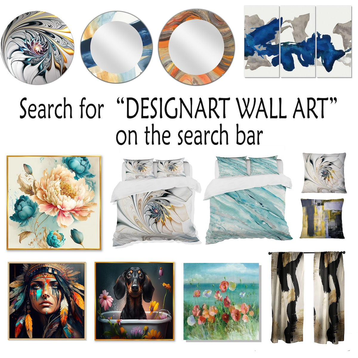 Designart Minimalismo Beige e Grigio Onda Orizzonte I Decorazione da Parete con Cornice Minimalismo Costiero