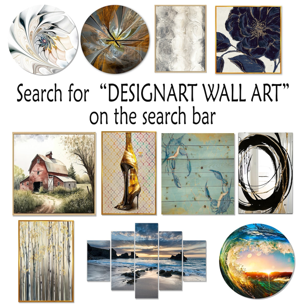 Designart Acquerello Lago e Foresta Sogno I Paesaggio Montagne Tela Incorniciata Arte Murale