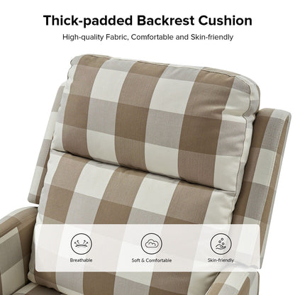 Poltrona reclinabile girevole a 360 gradi Diana Modern in poliestere di HULALA HOME